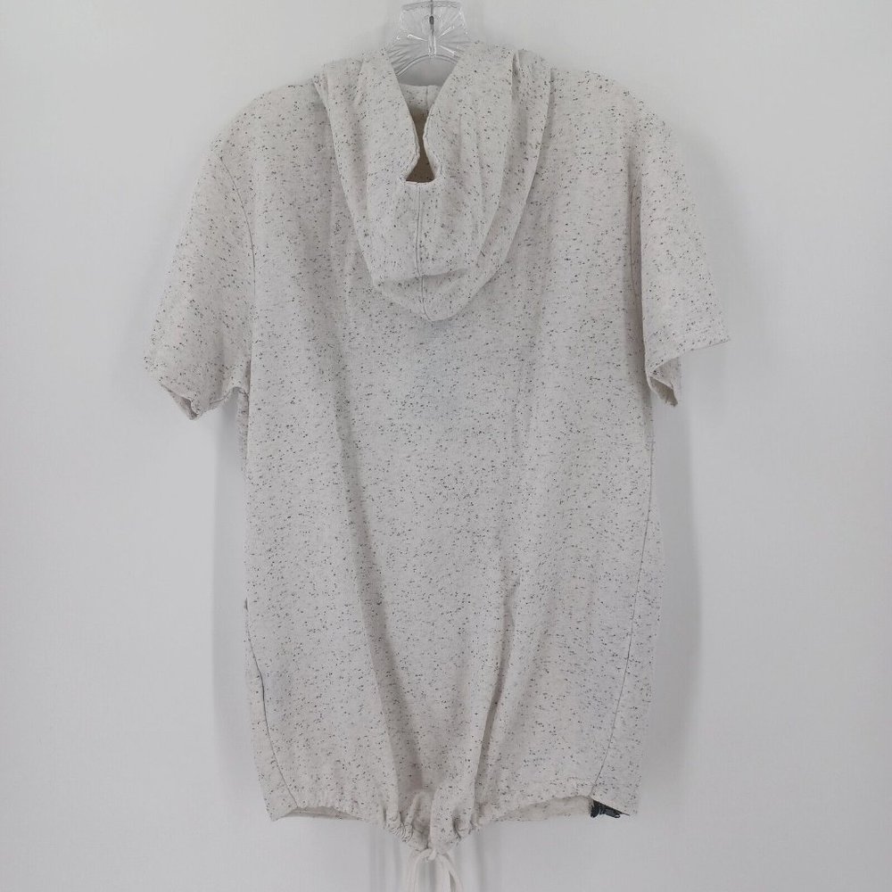 RISE AS 1NE Sz L Speckled Sweatshirt 1/4 Zip Up Hoodie Zip Pouch Double Pockets - Picture 8 of 16
